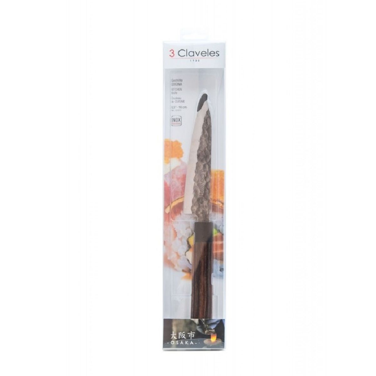 3 CLAVELES - Cuchillo de cocina Osaka 16 cm