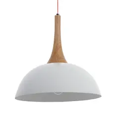 TEMPORA - Lámpara colgante nórdica madera blanca