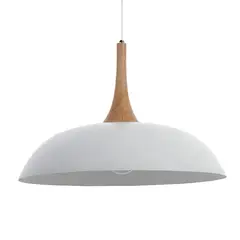 TEMPORA - Lámpara colgante nórdica madera blanca