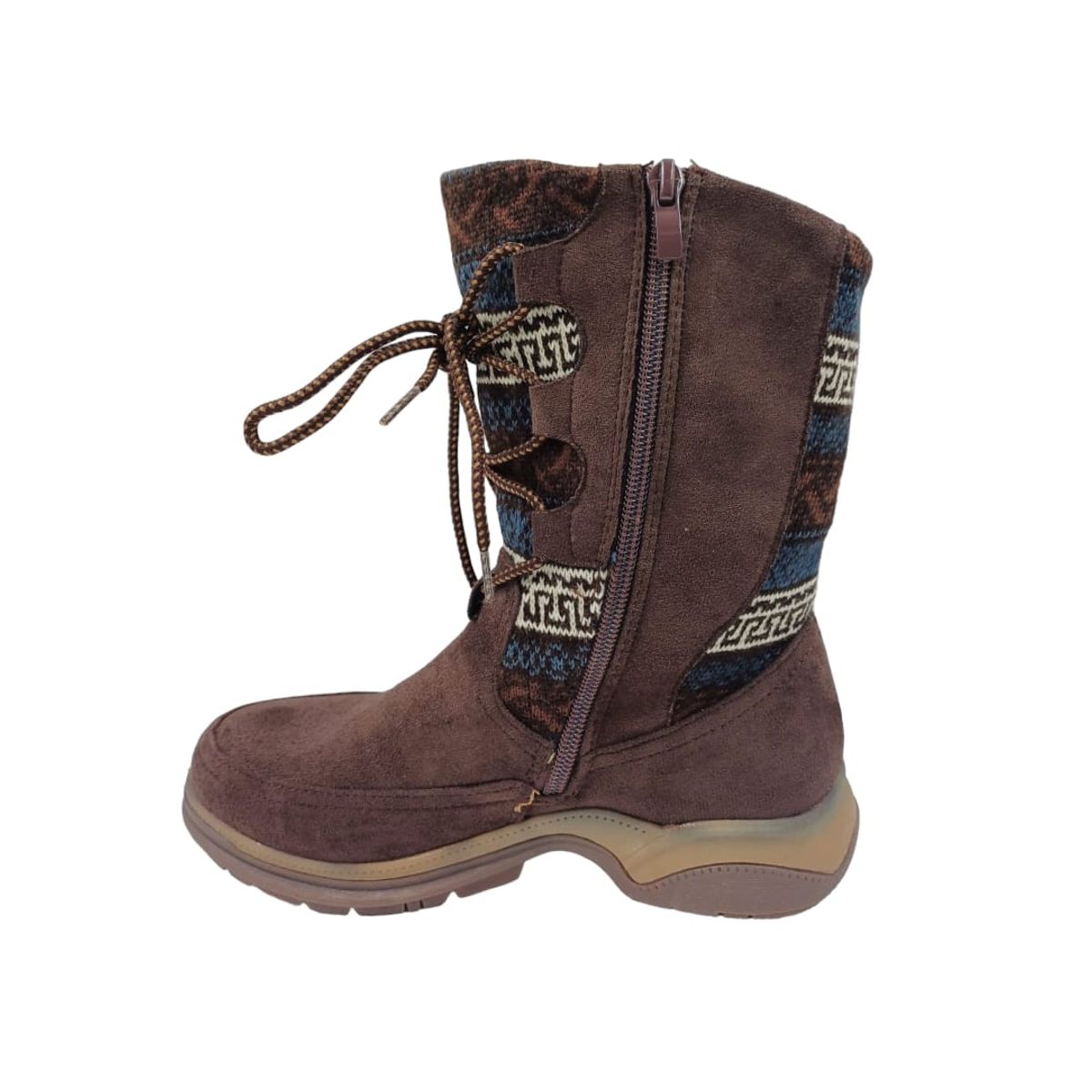 GENERICO - Bota Café Gamuza Mujer