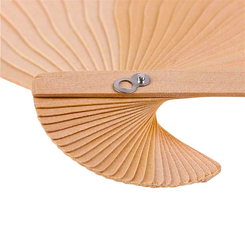 SOLEIO - 10 Abanicos de Madera Plegable Colmena