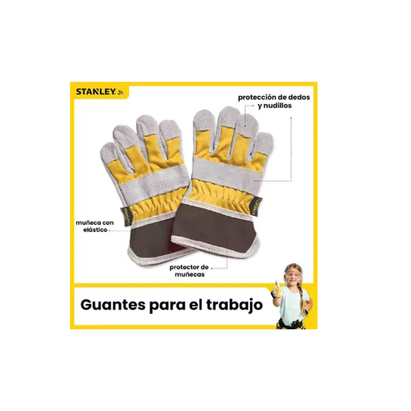 STANLEY JR - Guantes de Trabajo para niños Stanley Jr