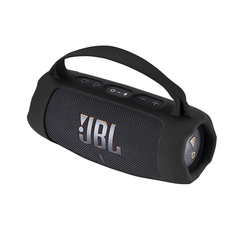 GENERICO - Funda Silicona Premium Para Parlante Jbl Charge 5 Con Mango Negro