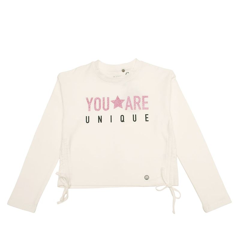 BUBBLE GUMMERS - Polera Manga Larga Niña Bubblegummers Lilly Crema