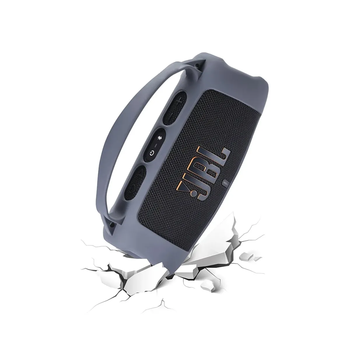 GENERICO - Funda Silicona Premium Para Parlante Jbl Charge 5 Con Mango Azul