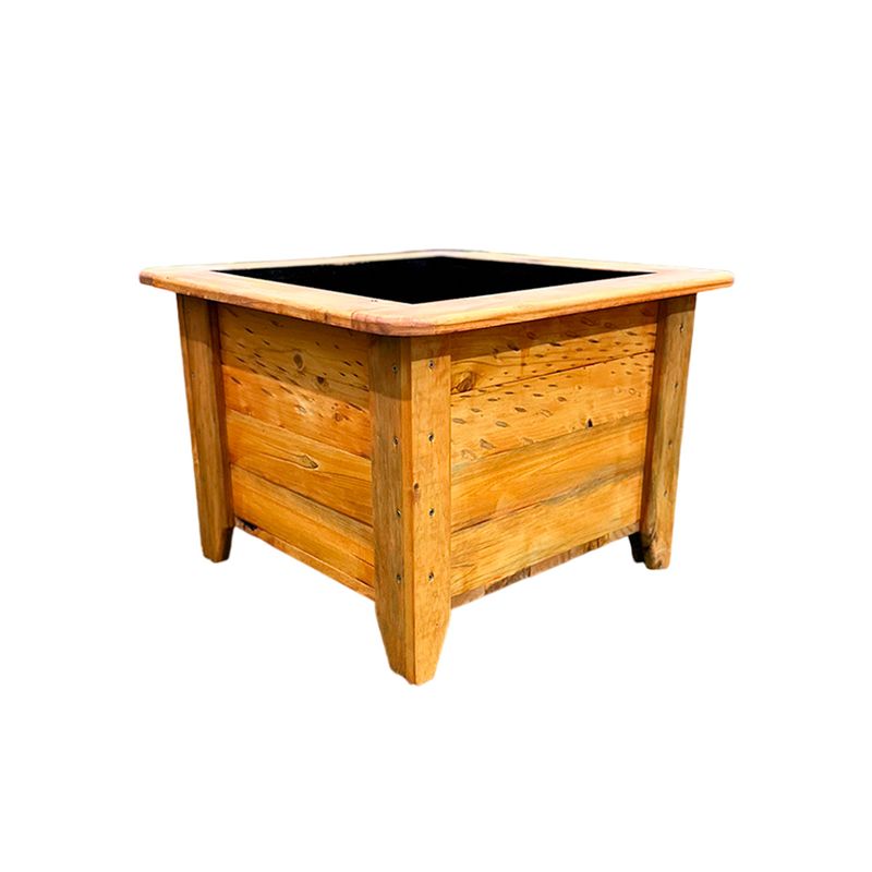 GENERICO - Macetero O Jardinera De Madera Color Alerce 40x40x40