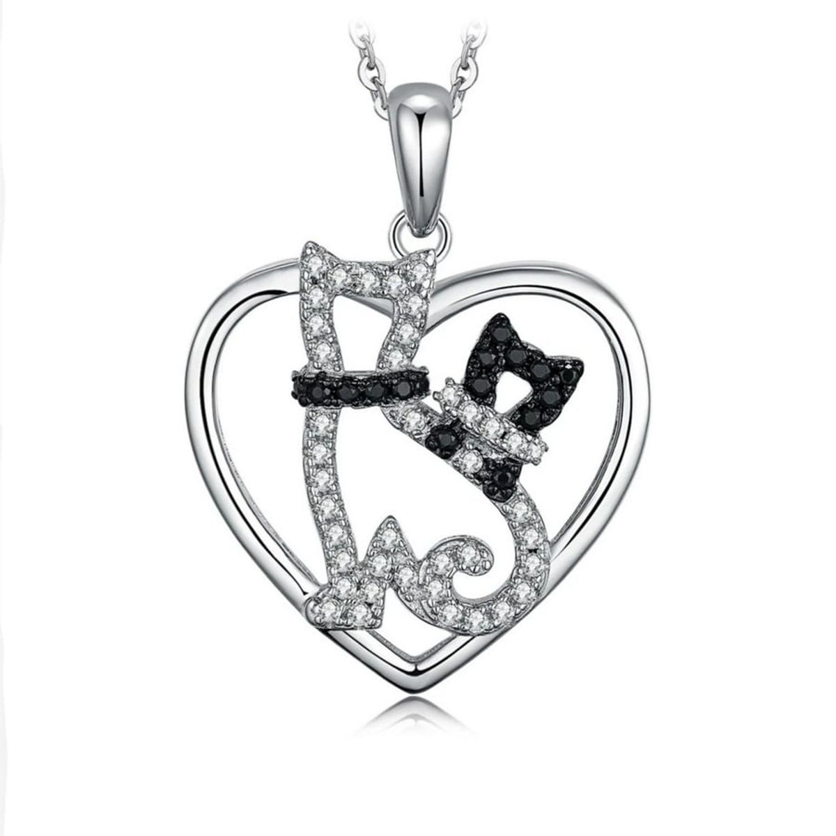 GENERICO - Collar plata 925 gato mujer regalo joya elegante