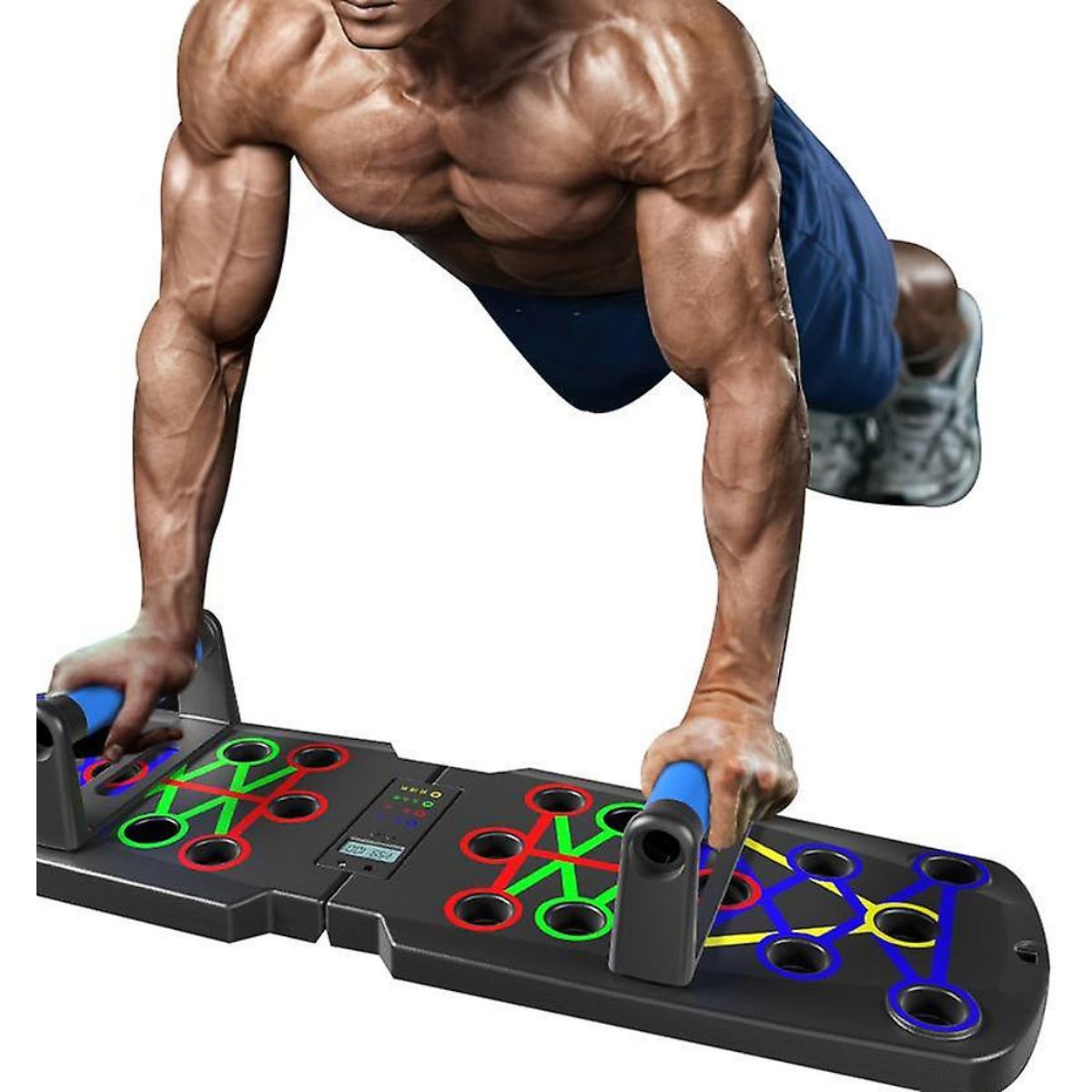 CRUSEC - Tabla Para Flexiones Multiuso Contador Pushup Pecho Hombro Espalda