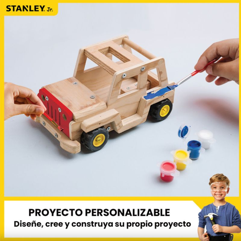 STANLEY JR - Auto TodoTerreno para armar Infantil Stanley Jr