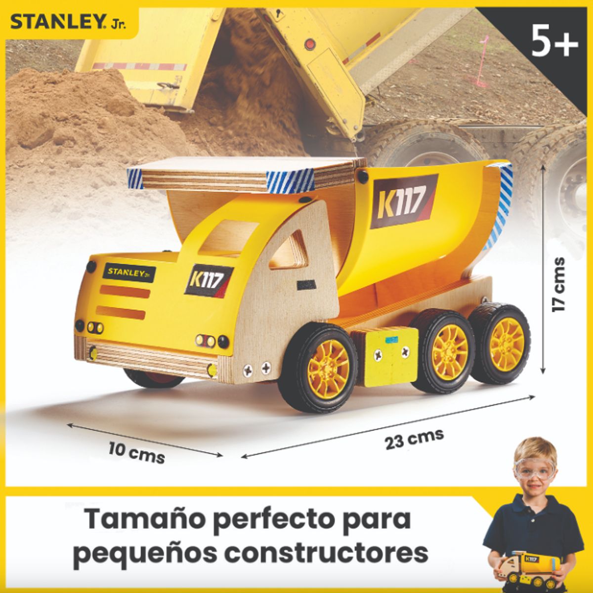 STANLEY JR - Kit Camión Grande  para armar Infantil Stanley Jr