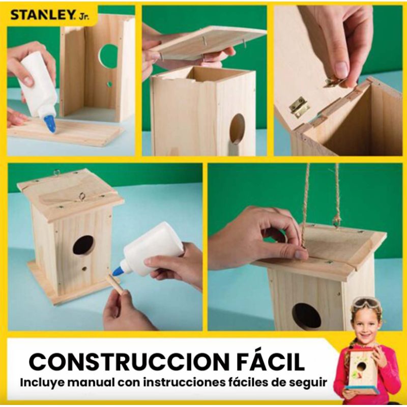STANLEY JR - Casita de Pájaros Grande para armar Stanley Jr