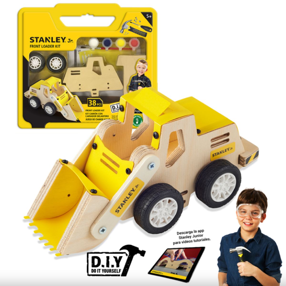 STANLEY JR - Camión Cargador Frotnal para armar Stanley Jr