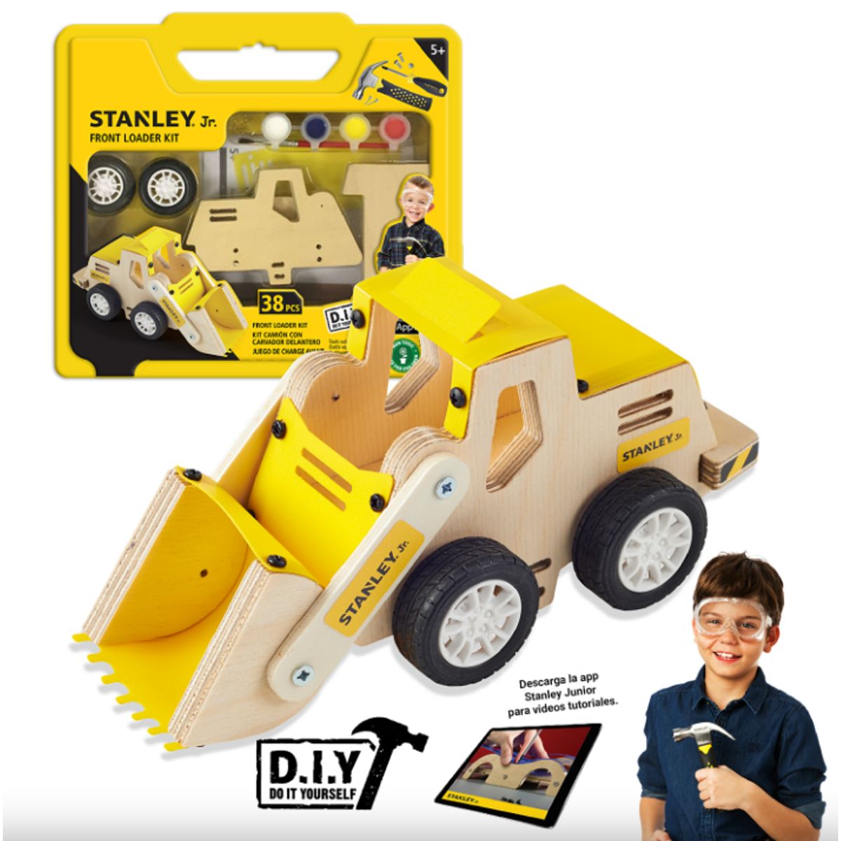 STANLEY JR - Camión Cargador Frotnal para armar Stanley Jr