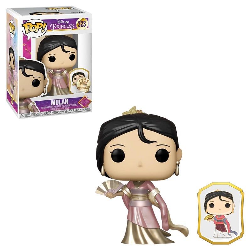FUNKO - Funko Pop Disney Ultimate Princess - Mulan 323 Con Pin