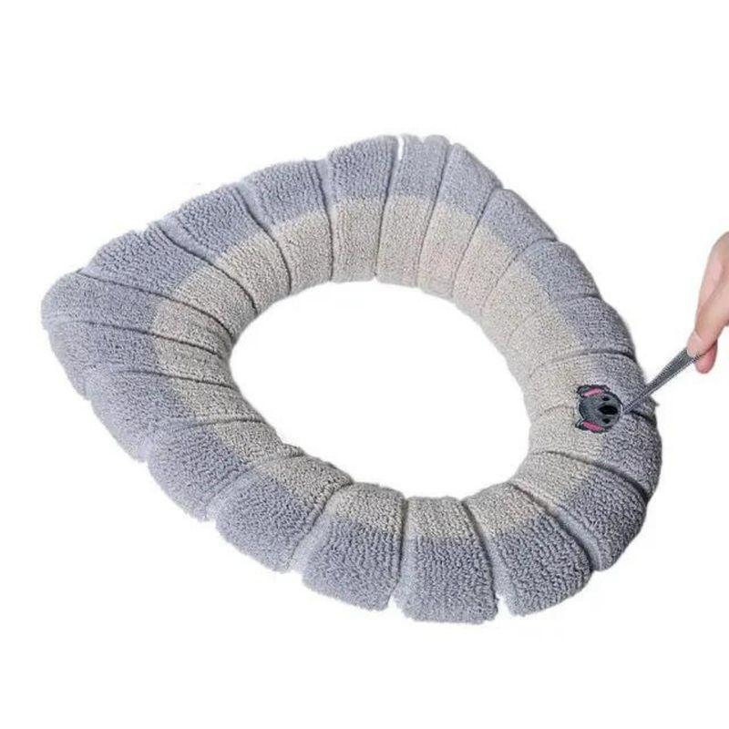 CRUSEC - Funda de Inodoro De Felpa Lavable Para WC