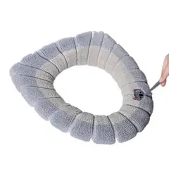 CRUSEC - Funda de Inodoro De Felpa Lavable Para WC