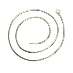 LA GARZA - Collar Plata Mujer Cinta Angosta