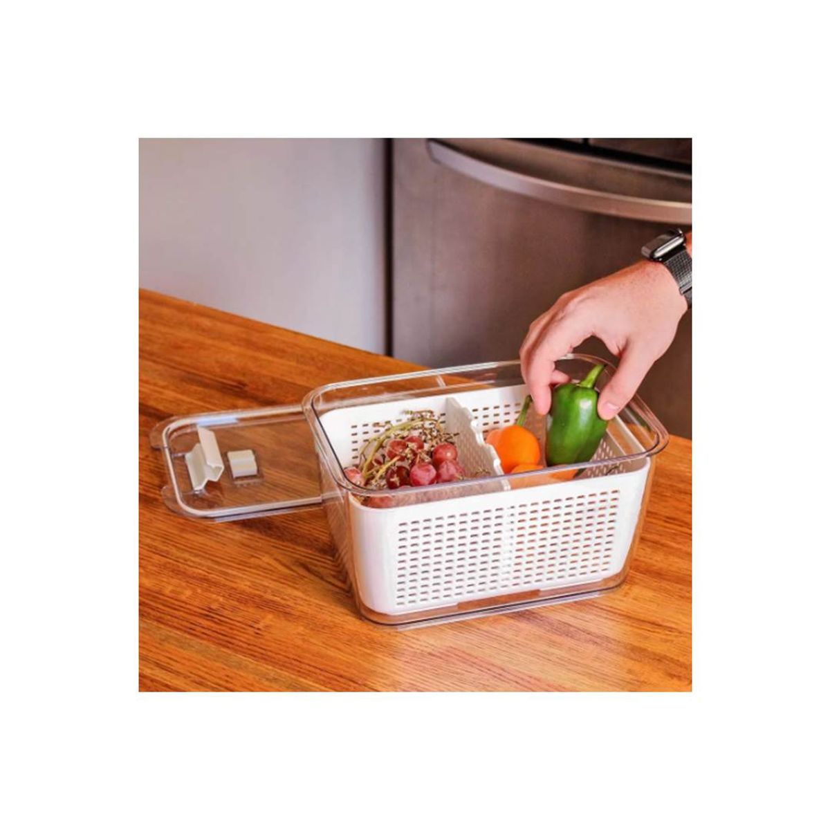 GENERICO - Caja Organizadora Refrigerador Sellada Dispensa Multiuso