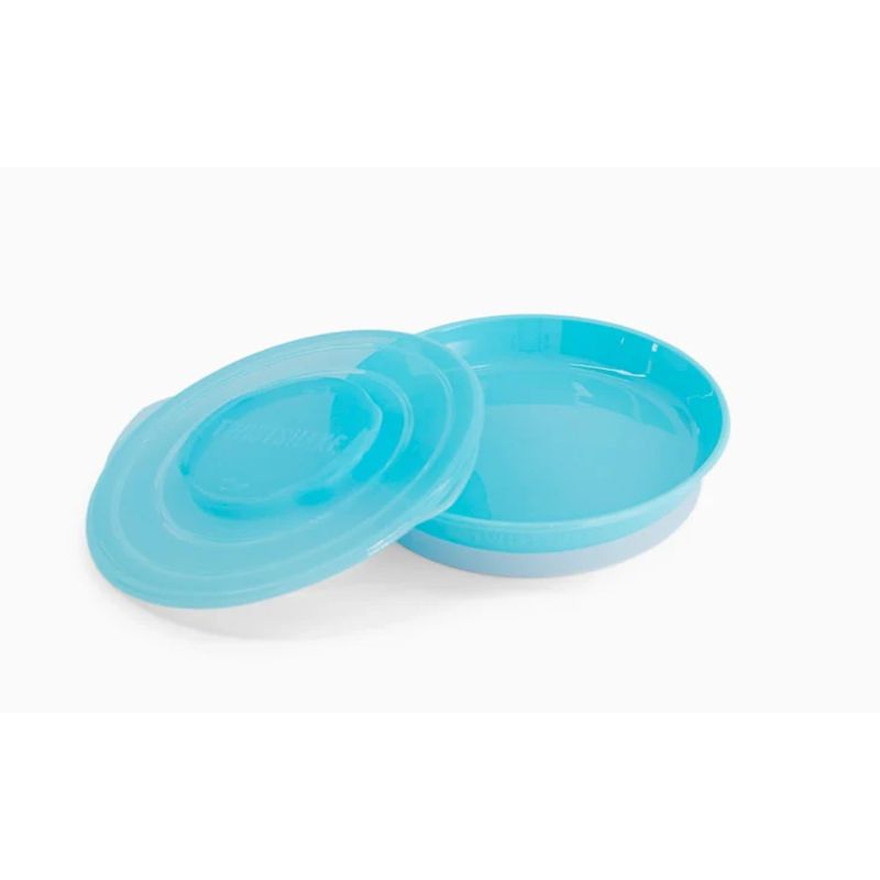 TWISTSHAKE - Plato Antideslizante Bebés - Twistshake con Tapa Inteligente