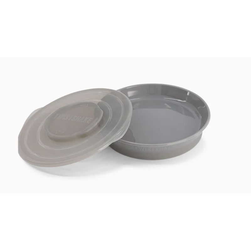 TWISTSHAKE - Plato Antideslizante Bebés-Twistshake con Tapa Inteligente