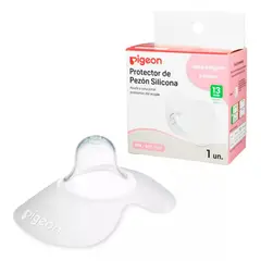 PIGEON - Protector De Pezon Silicona Talla M 13mm 1 Unidad