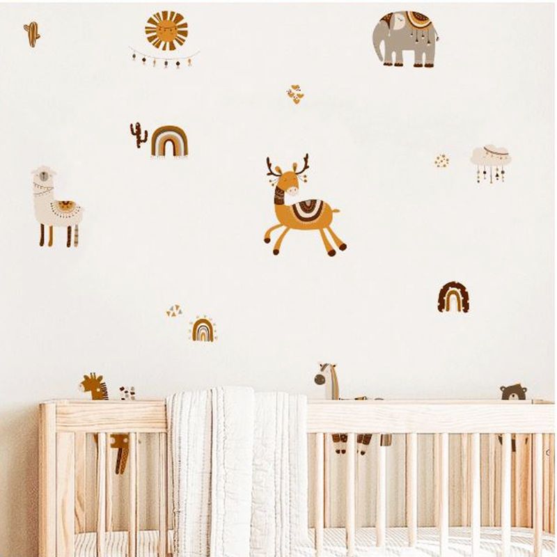 CREA TALLER - Animales y arcoíris vinilo stickers deco muro dormitorio infantil