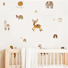 CREA TALLER - Animales y arcoíris vinilo stickers deco muro dormitorio infantil