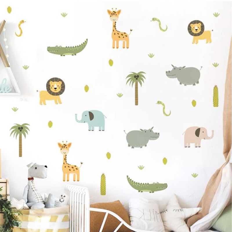 CREA TALLER - Animales selva vinilo stickers deco muro dormitorio infantil