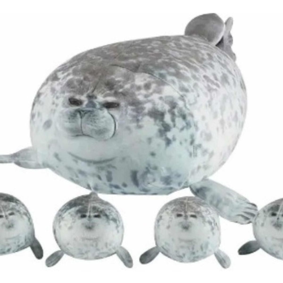 U BUY - Peluche Foca Guatona Mama 40 Cm + 4 Bebés Envío Rápido
