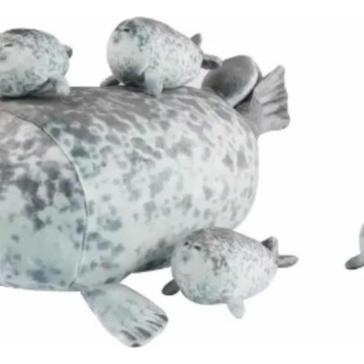 U BUY - Peluche Foca Guatona Mama 40 Cm + 4 Bebés Envío Rápido