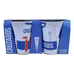 GENERICO - Set De Dos Tazas Universidad Católica 325ml Futbol