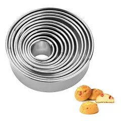 GENERICO - 14 Moldes Galletas Circulo Molde De Galleta Cortador Galleta
