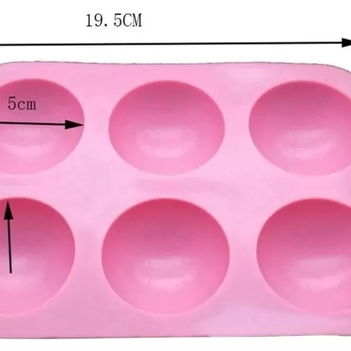GENERICO - Molde De Silicona Media Esfera Molde Silicona Madia Esfera