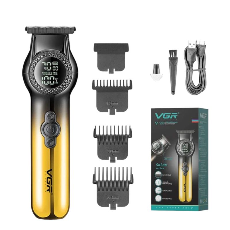 GENERICO - Maquina Cortapelos Profesional Vgr V-990  8000rpm DORADO