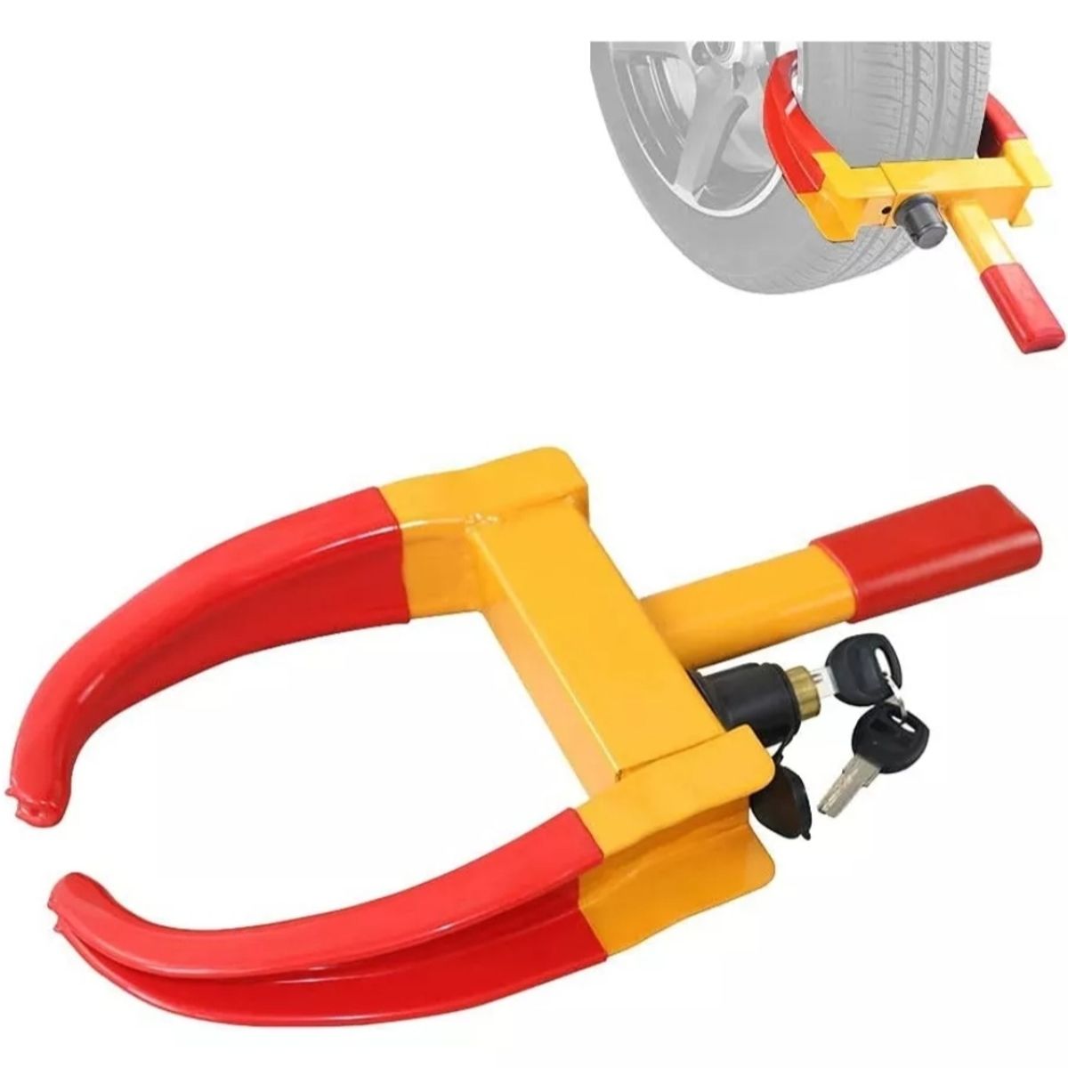 GENERICO - Traba Rueda Auto Bloqueo Tranca Rueda Universal