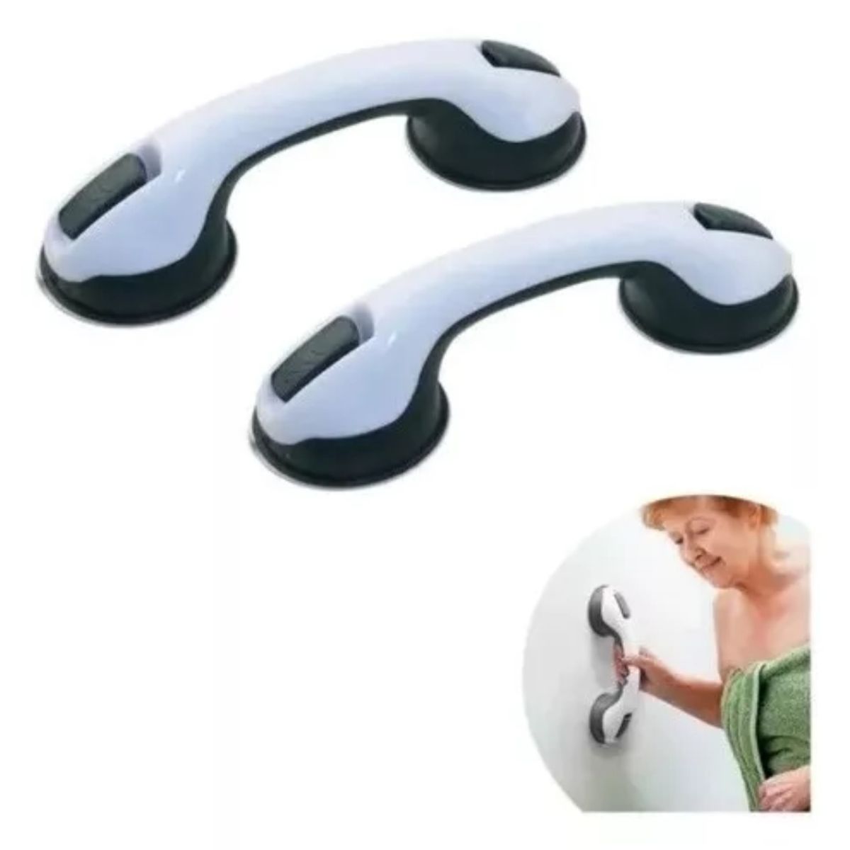 GENERICO - Manilla Agarradera De Ayuda Para Bañoducha Color Blanco