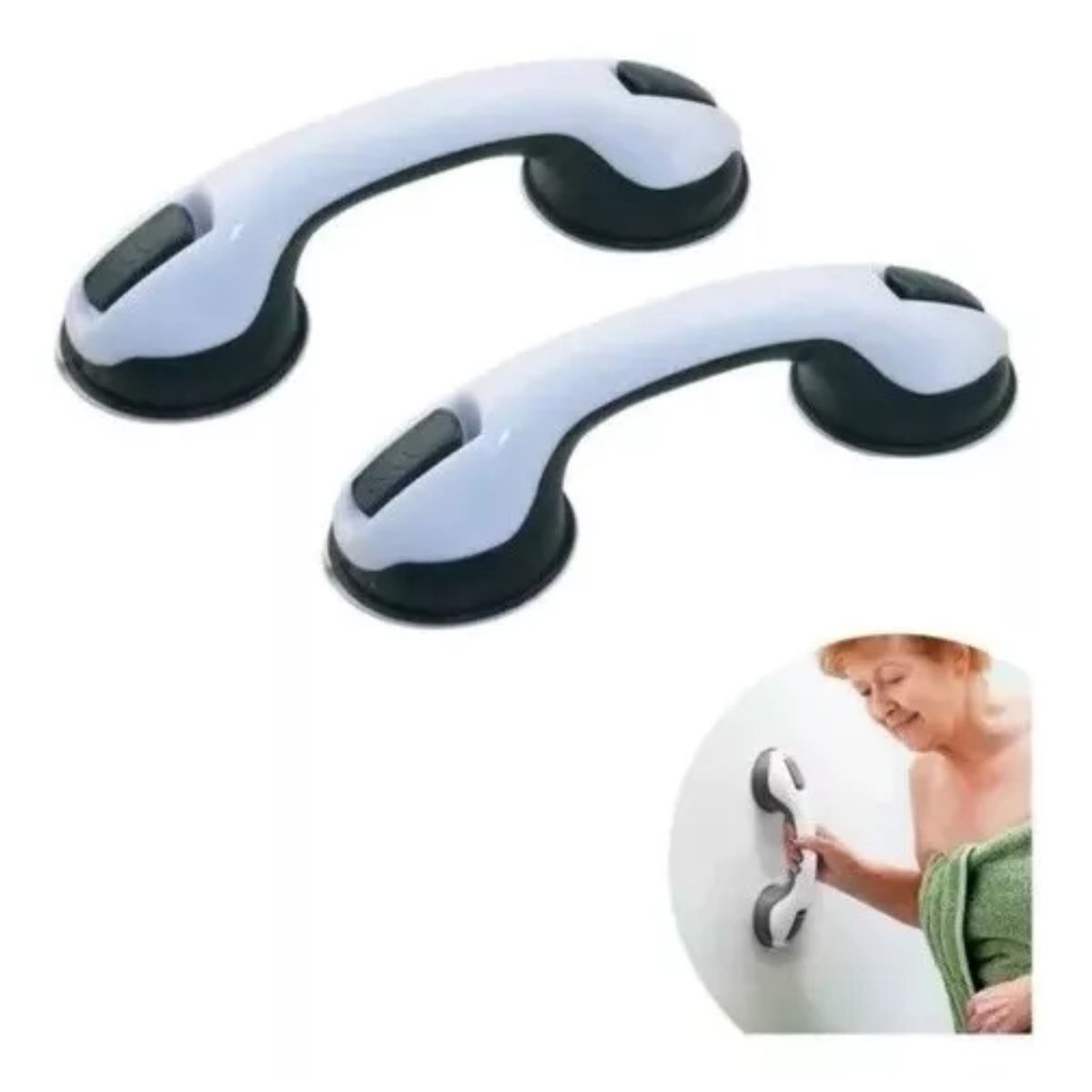 GENERICO - Manilla Agarradera De Ayuda Para Bañoducha Color Blanco