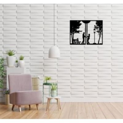 Imagen 2 del producto Cuadro Artesanal Pareja Enamorada en Madera mdf