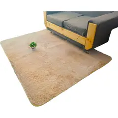 GENERICO - Alfombra Peluda Tipo Shaggy Para Living 180cm x 200cm Beige
