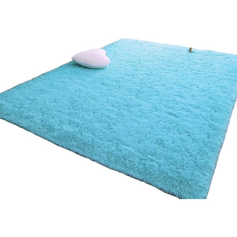 GENERICO - Alfombra Peluda Tipo Shaggy Para Living 200cmx240cm Celeste
