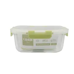 KEEP - HERMETICO CUADRADO 2200ML GLASS VERDE