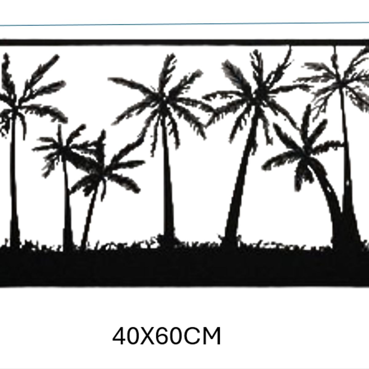 GENERICO - Cuadro Artesanal Palmeras en Madera mdf 3mm