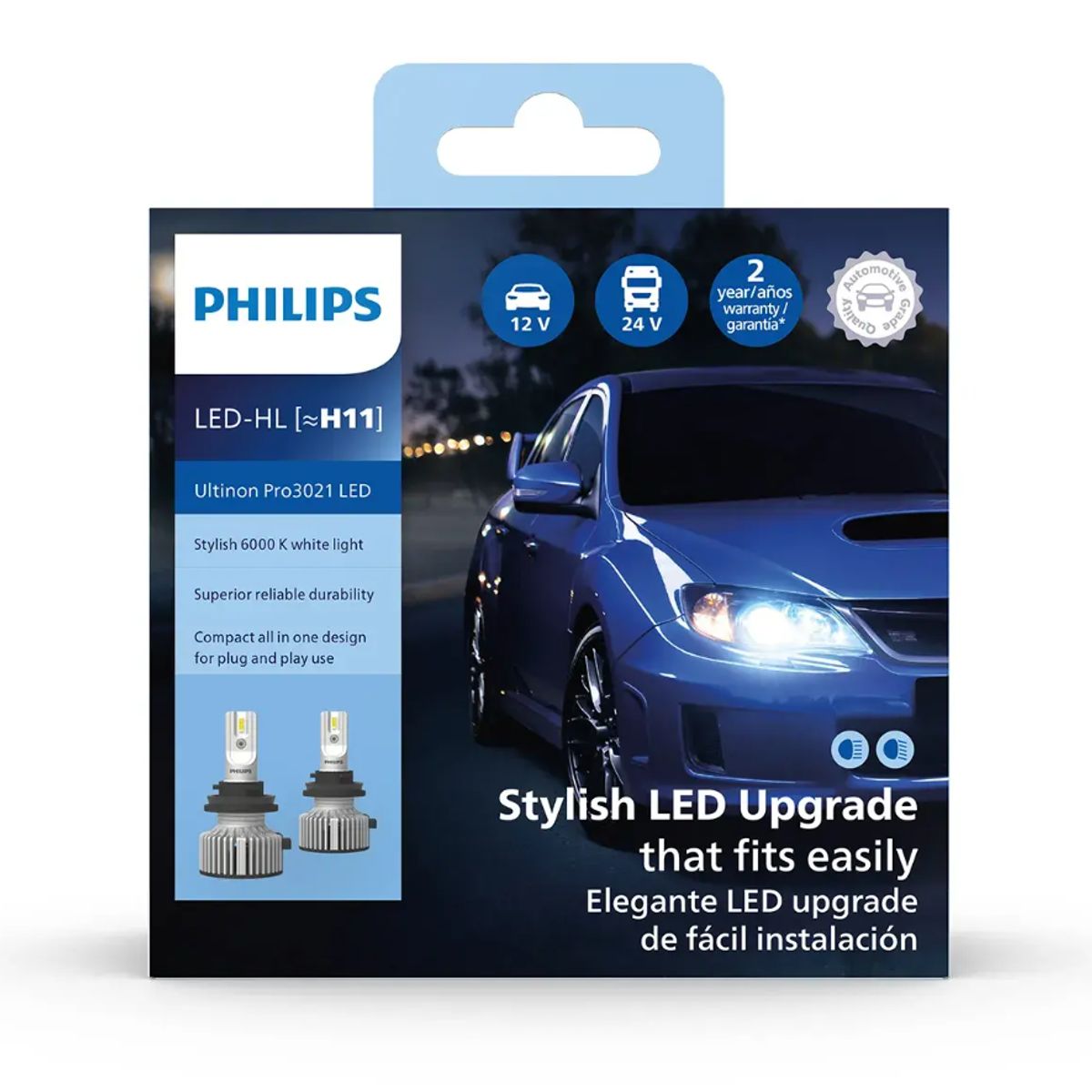 PHILIPS - Ampolletas Led Philips Ultinon Essential H11