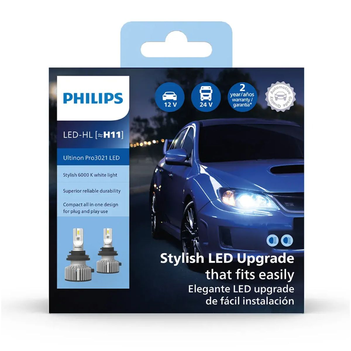 PHILIPS - Ampolletas Led Philips Ultinon Essential H11