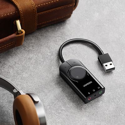 Imagen 2 del producto Tarjeta de Sonido Externa 2.0 USB-A con 2 Jacks 3.5mm Más Controles