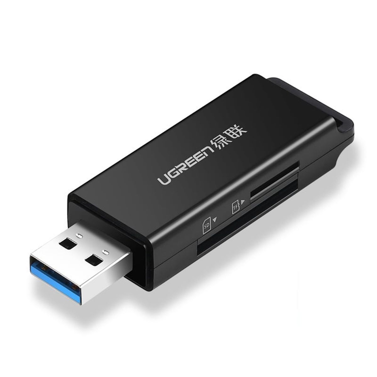UGREEN - Lector de Tarjetas de Memoria USB-A 3.0 (SD/MicroSD) Negro