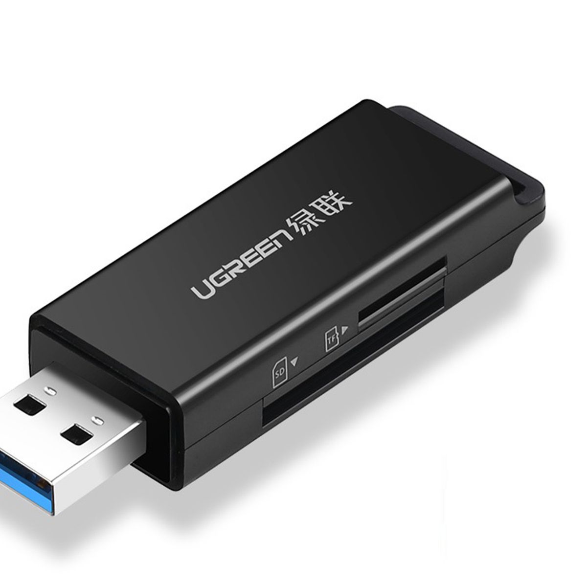UGREEN - Lector de Tarjetas de Memoria USB-A 3.0 (SD/MicroSD) Negro