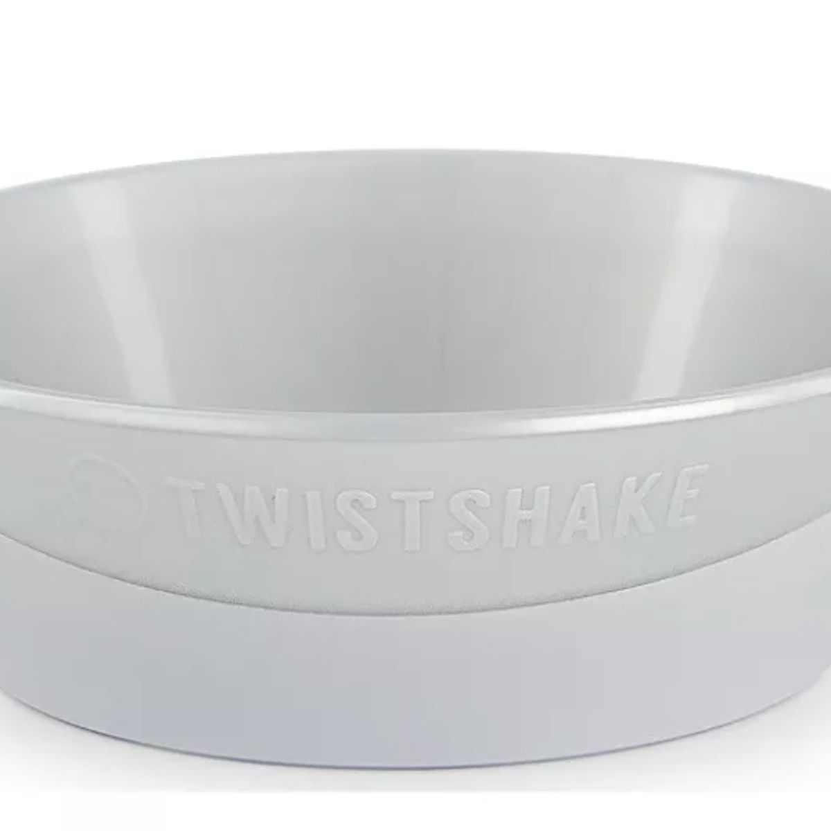 TWISTSHAKE - Bowl para Bebés Twistshake con Tapa y Click-Mat 520ml Gris