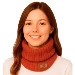 NIBA - Bufanda Lana Circular Naranjo
