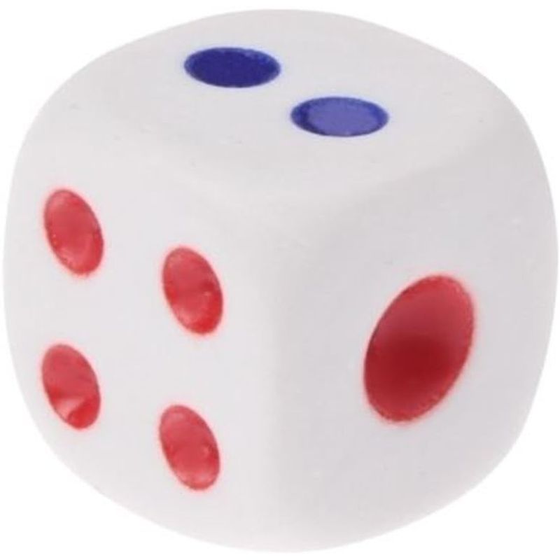 GENERICO - Pack 72 Dados Blancos 13mm Esq/ Redonda, Juego De Dados